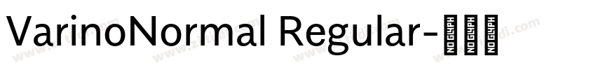 VarinoNormal Regular字体转换